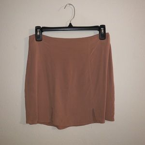 Tan Mini Skirt